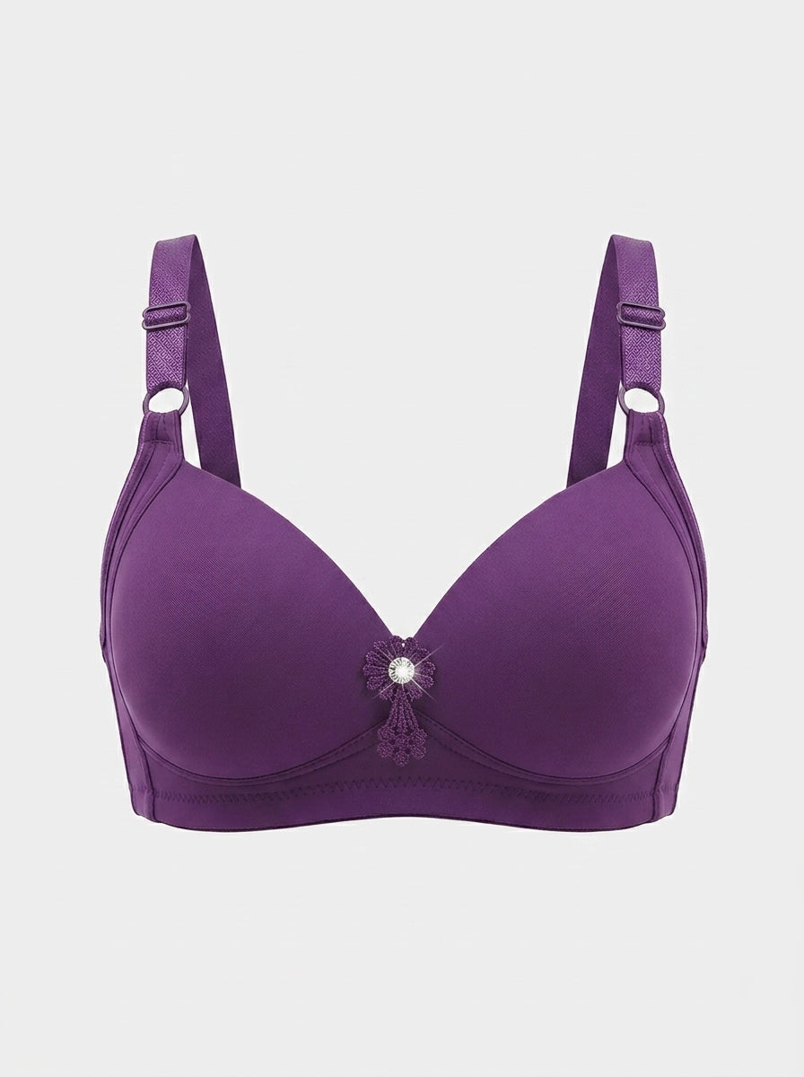 Thin Padded Bra with Wire-Free Comfort