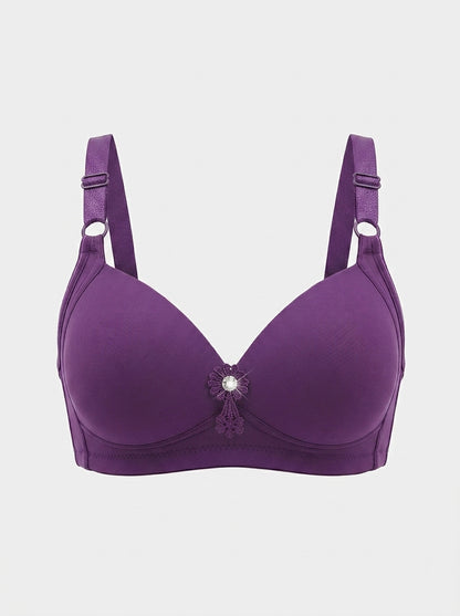 Thin Padded Bra with Wire-Free Comfort