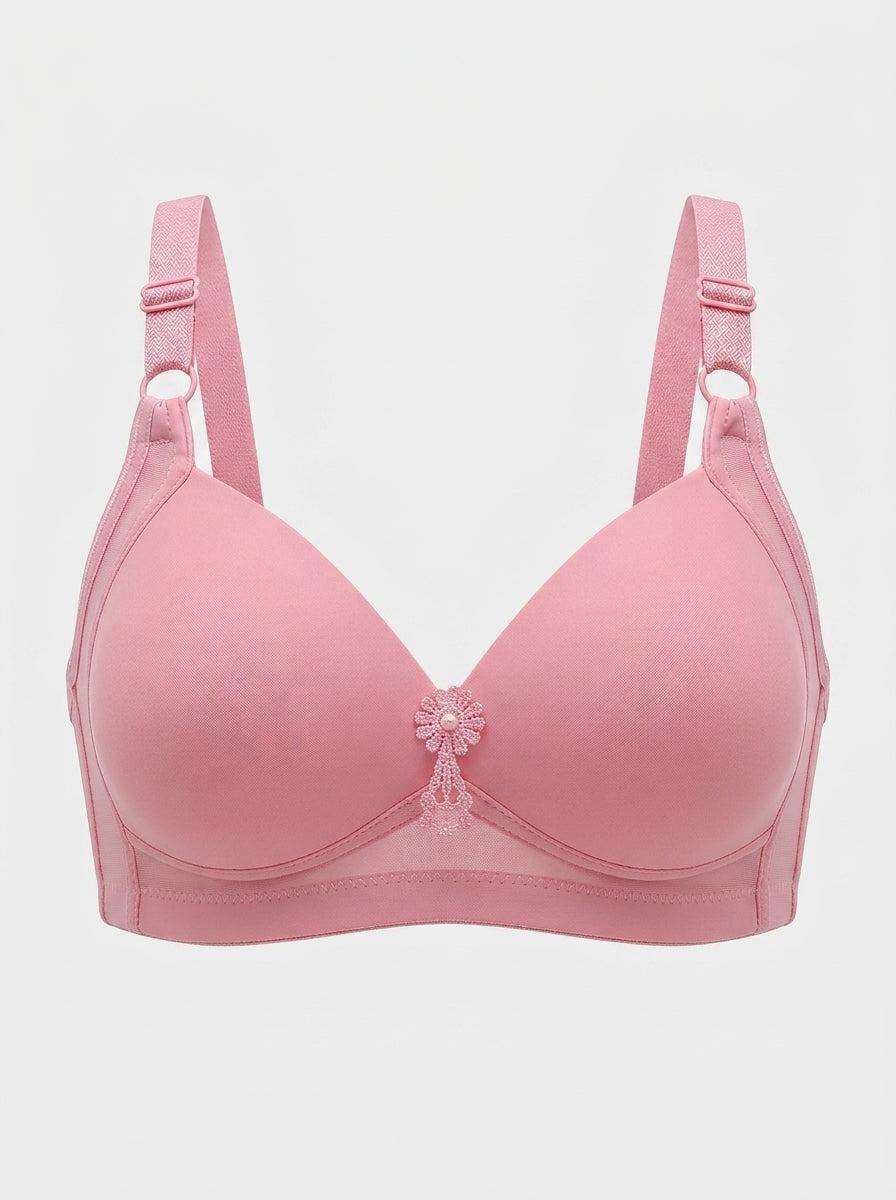 Thin Padded Bra with Wire-Free Comfort