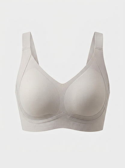 Seamless Wire-Free Jelly Bra with Wide Straps