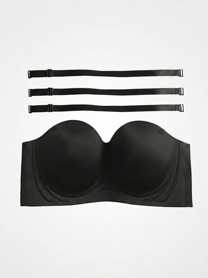 Strapless Bra with Deep Cups and Side Wings