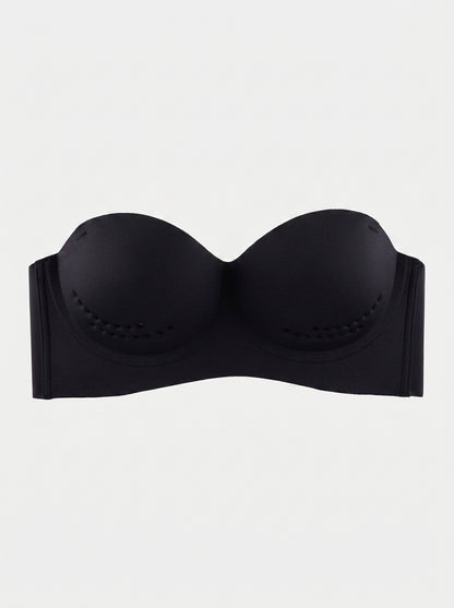 Strapless Push Up Bra with Breathable Latex Cups
