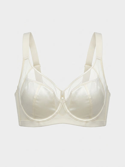 Full Coverage Underwire Bra with Mesh Sides