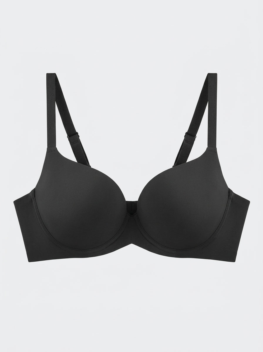 Smooth Push-Up Bra with Underwire & Adjustable Straps
