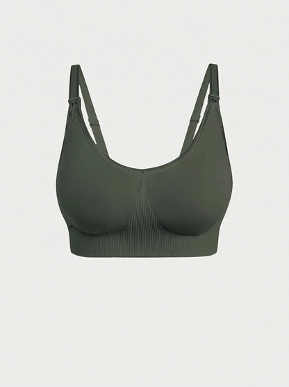 Seamless Nursing Bra with Anti-Sag Support