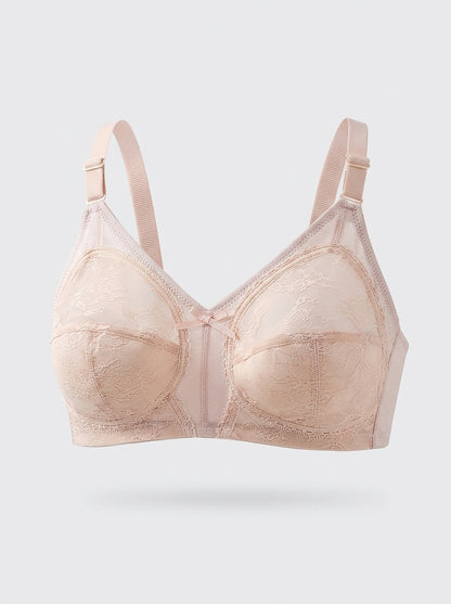 3pcs Sheer Floral Lace Underwire Bra