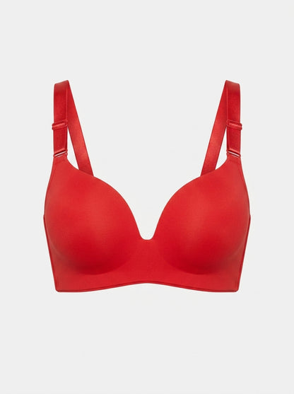 Smooth Moulded Push-Up Bra with Adjustable Straps