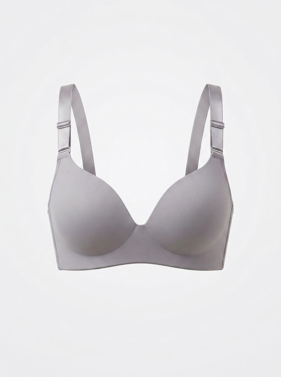 Smooth Moulded Push-Up Bra with Adjustable Straps
