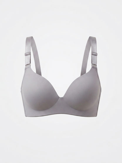 Smooth Moulded Push-Up Bra with Adjustable Straps