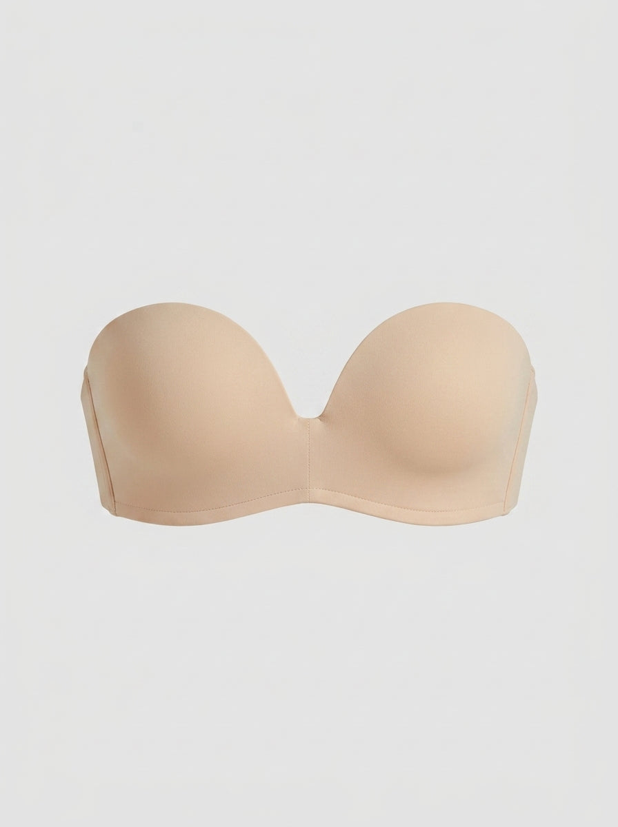 Strapless Lace Push-Up Bra with Underwire