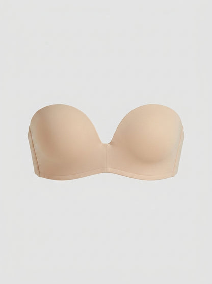 Strapless Lace Push-Up Bra with Underwire