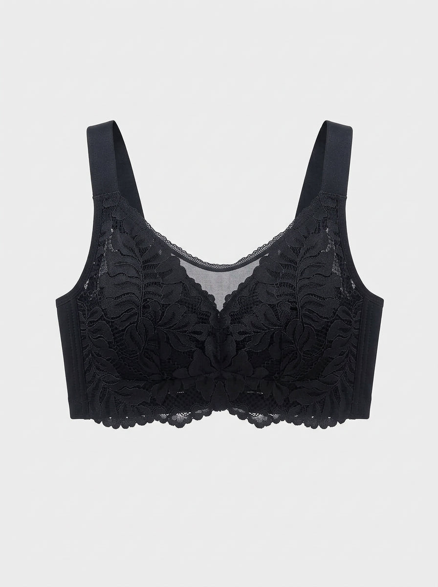 Floral Lace Wireless Full Coverage Bra