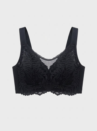 Floral Lace Wireless Full Coverage Bra