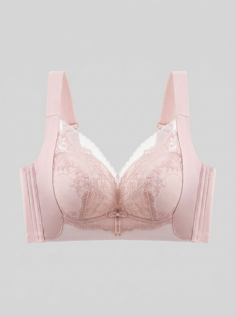 Floral Lace Underwire Bra with Wide Straps