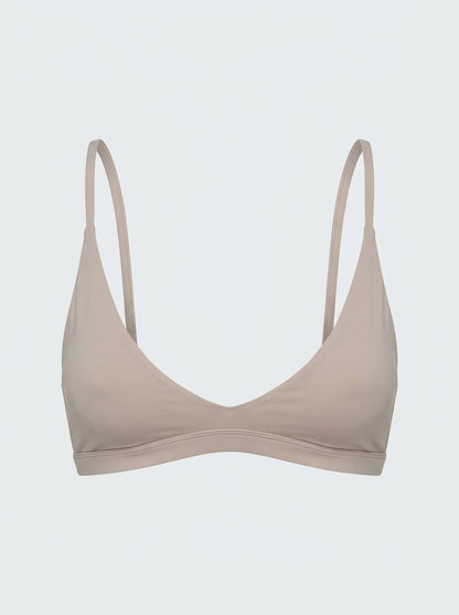 Smooth Triangle Bralette with Thin Adjustable Straps