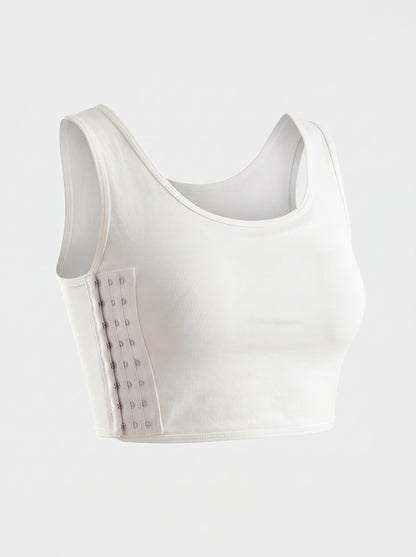 Wire-Free Longline Bralette with Front Hook Closure