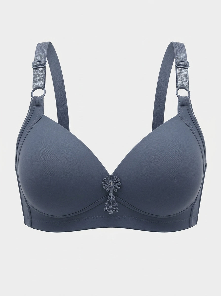 Thin Padded Bra with Wire-Free Comfort