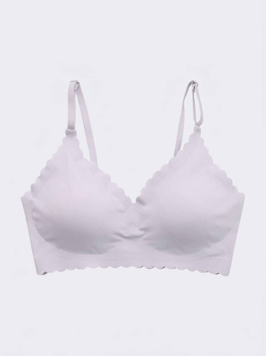 Scalloped Edge Triangle Bralette