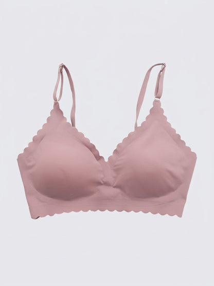 Scalloped Edge Triangle Bralette