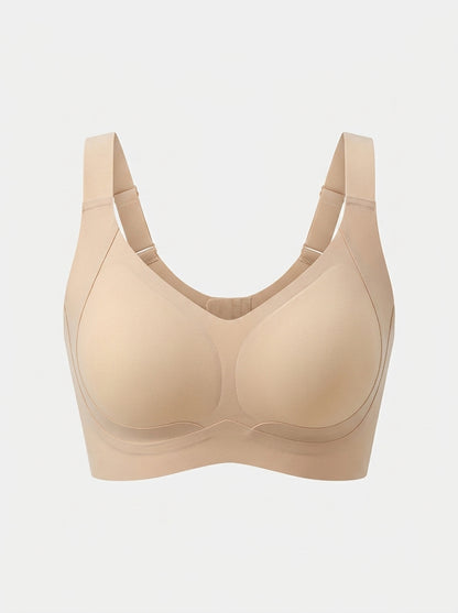 Seamless Wire-Free Jelly Bra with Wide Straps