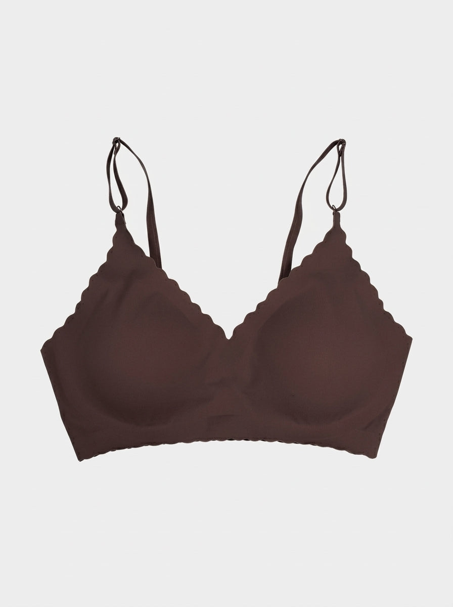 Scalloped Edge Triangle Bralette