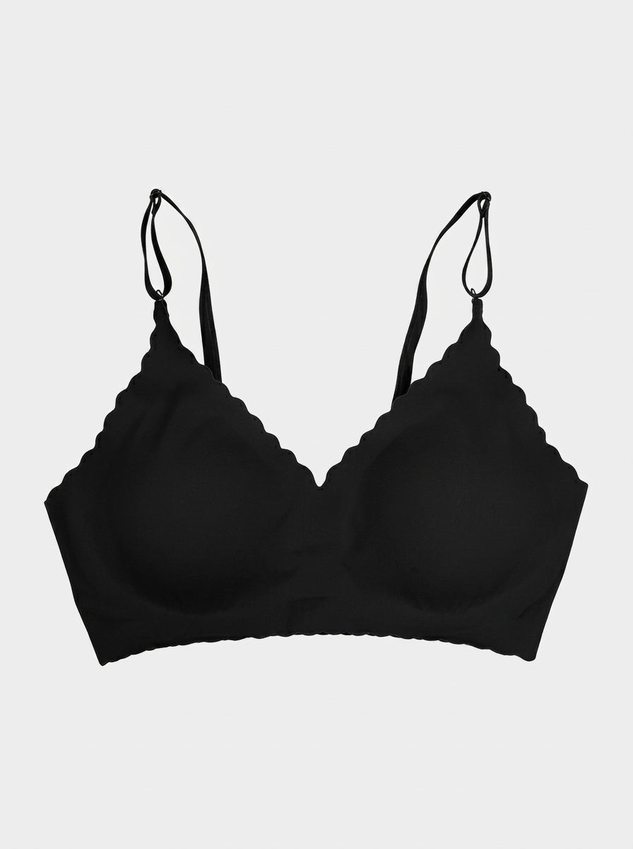 Scalloped Edge Triangle Bralette