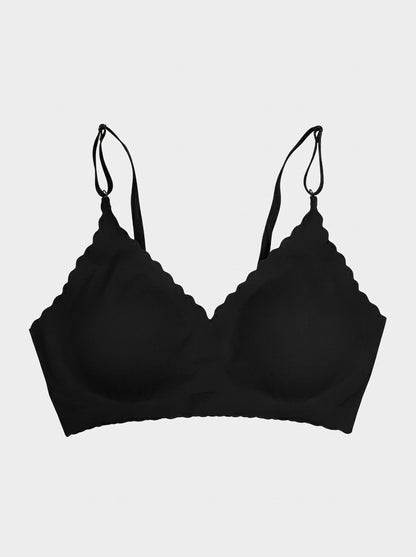 Scalloped Edge Triangle Bralette