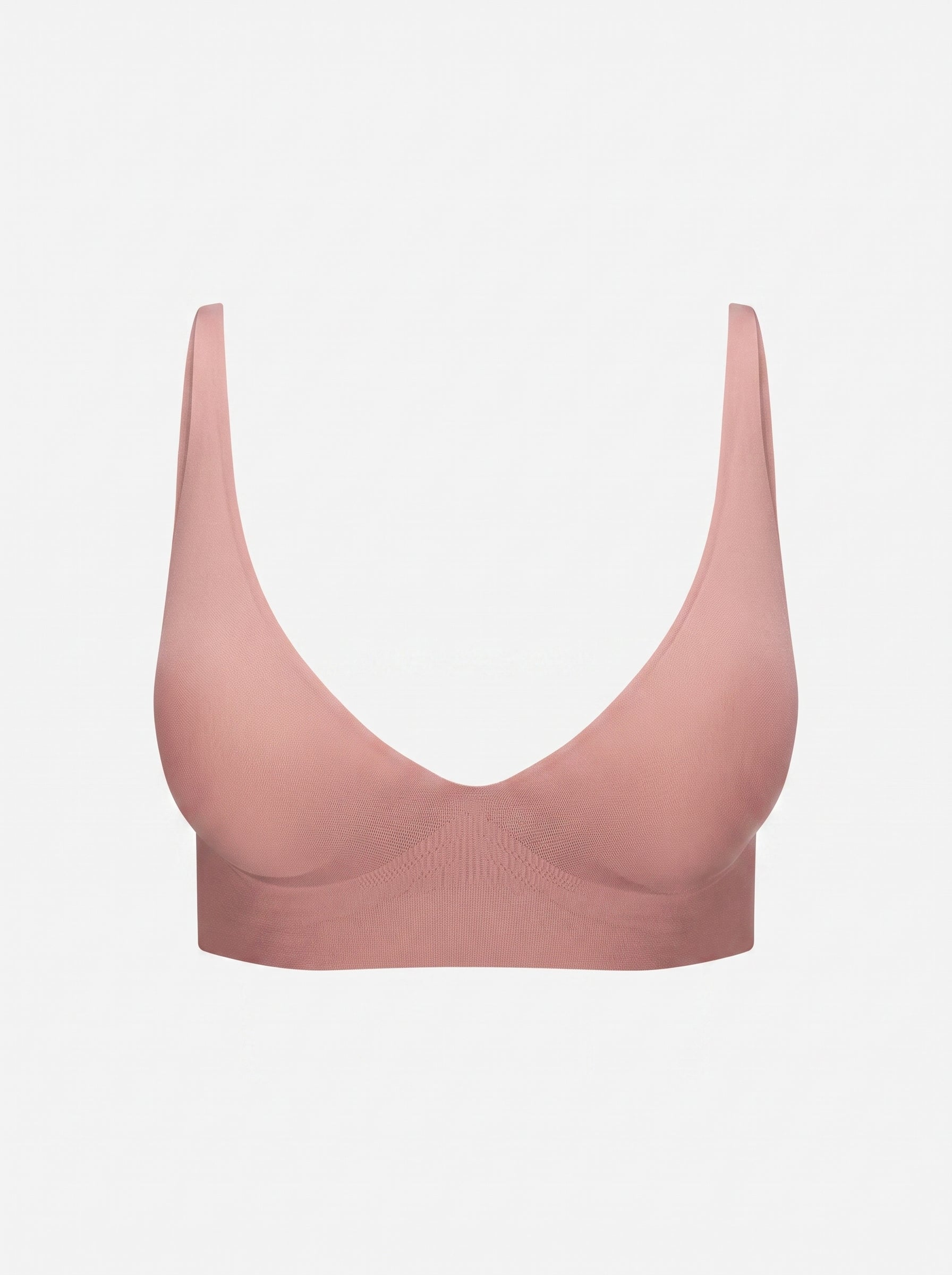 Seamless V-Neck Comfort Bra Wire - Free