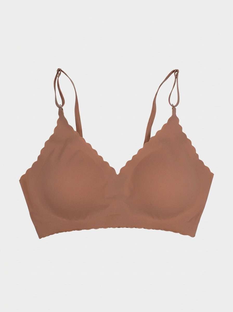 Scalloped Edge Triangle Bralette