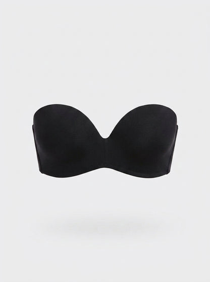 Strapless Lace Push-Up Bra with Underwire