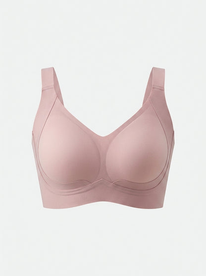 Seamless Wire-Free Jelly Bra with Wide Straps