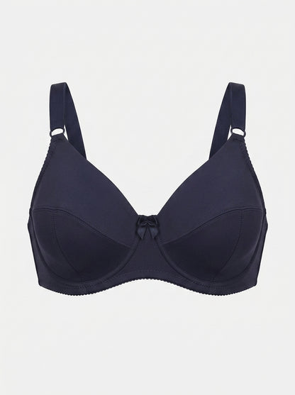 Full-Coverage Underwire Bra with Bow Detail