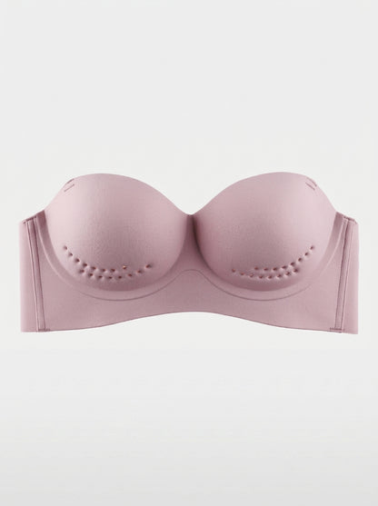 Strapless Push Up Bra with Breathable Latex Cups