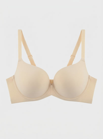 Smooth Push-Up Bra with Underwire & Adjustable Straps