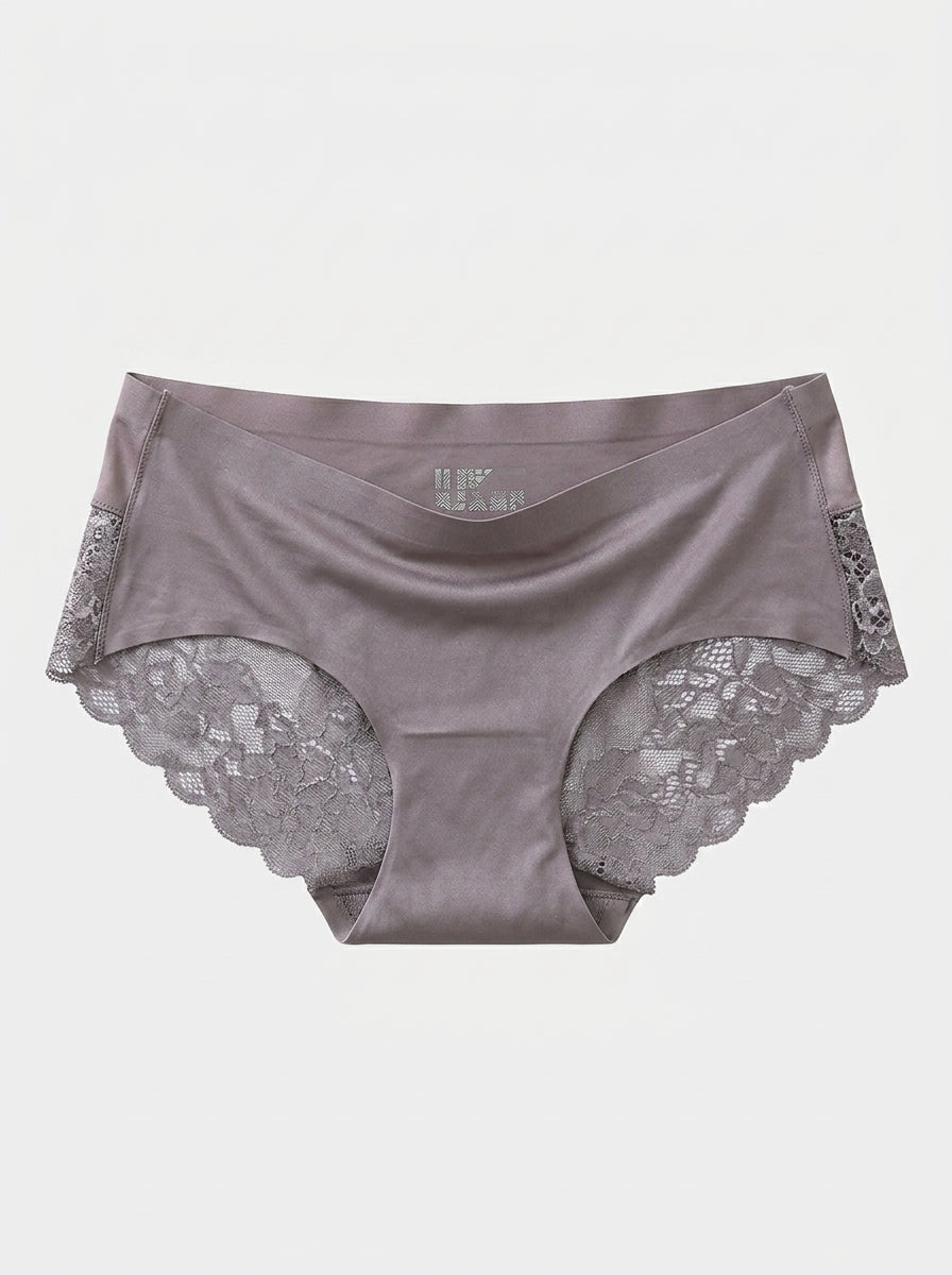 Silky Panties with Lace Side Panels