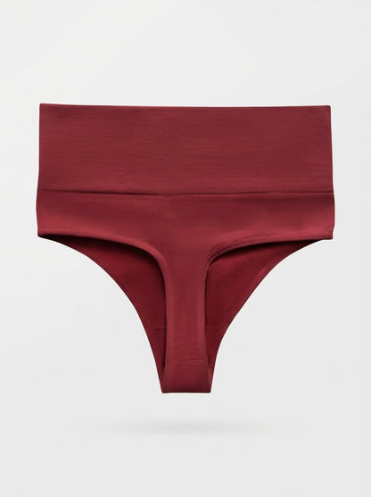 2-Piece Set Seamless High-Waist Thong with Tummy-Shaping