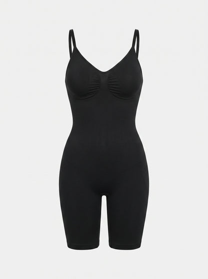 Seamless Shapewear Bodysuit with Mid Thigh Shorts