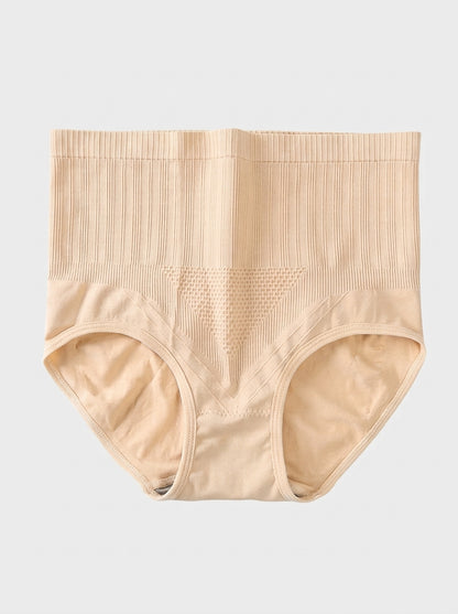 High-Waist Ribbed Shaping Briefs with Tummy Control