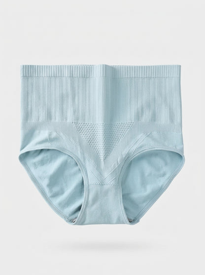 High-Waist Ribbed Shaping Briefs with Tummy Control