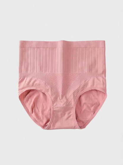 High-Waist Ribbed Shaping Briefs with Tummy Control