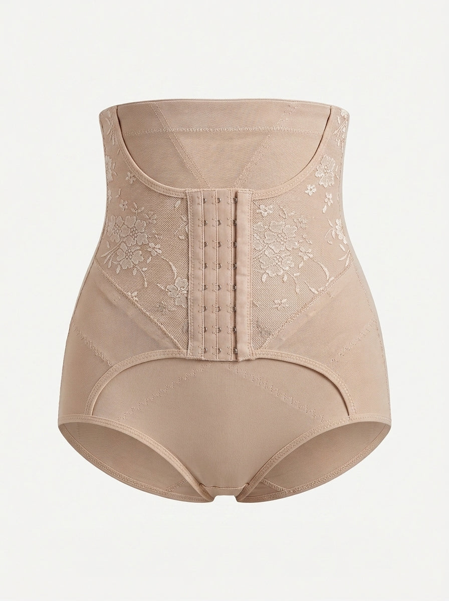 High-Waist Tummy Control Shaper with Hooks