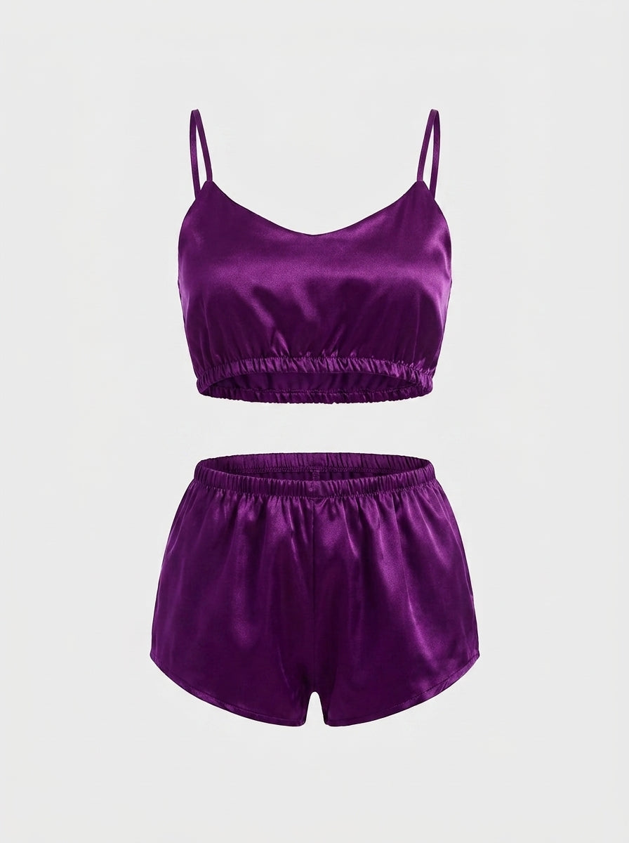 Satin Cami and Shorts Pyjama Set