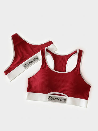 Ribbed Racerback Sport Bra & Bottom Set