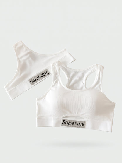Ribbed Racerback Sport Bra & Bottom Set