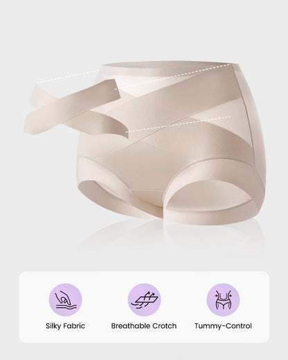 6 Pack High-Waisted Tummy Control Shaping panties | Seamless Compression Support & Everyday Comfort