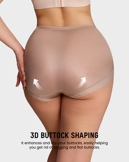 6 Pack High-Waisted Tummy Control Shaping panties | Seamless Compression Support & Everyday Comfort