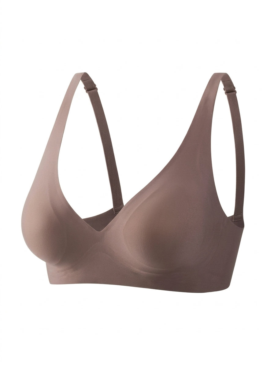Seamless Wire-Free Smooth V-neck Bra