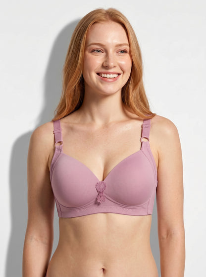 Thin Padded Bra with Wire-Free Comfort