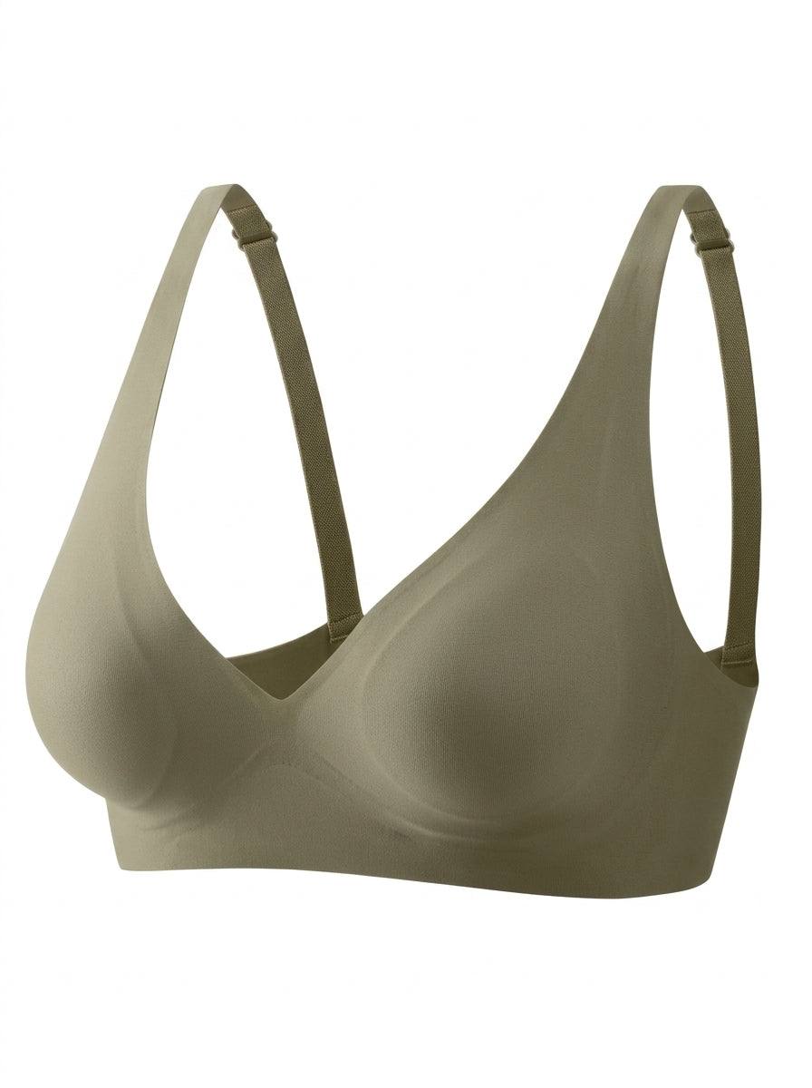 Seamless Wire-Free Smooth V-neck Bra