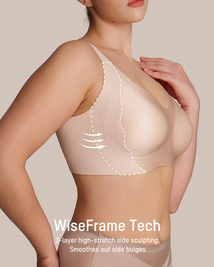 Wireless Full Coverage Bra with Breathable Support